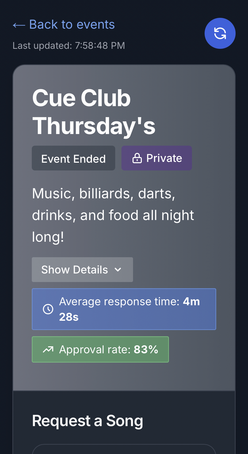 Guest request experience on mobile